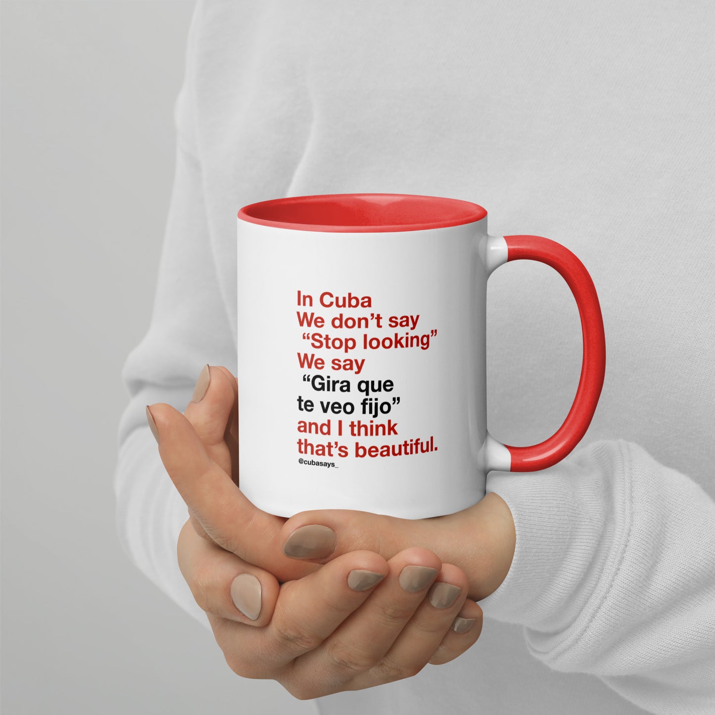 Gira que te veo fijo Taza (red)
