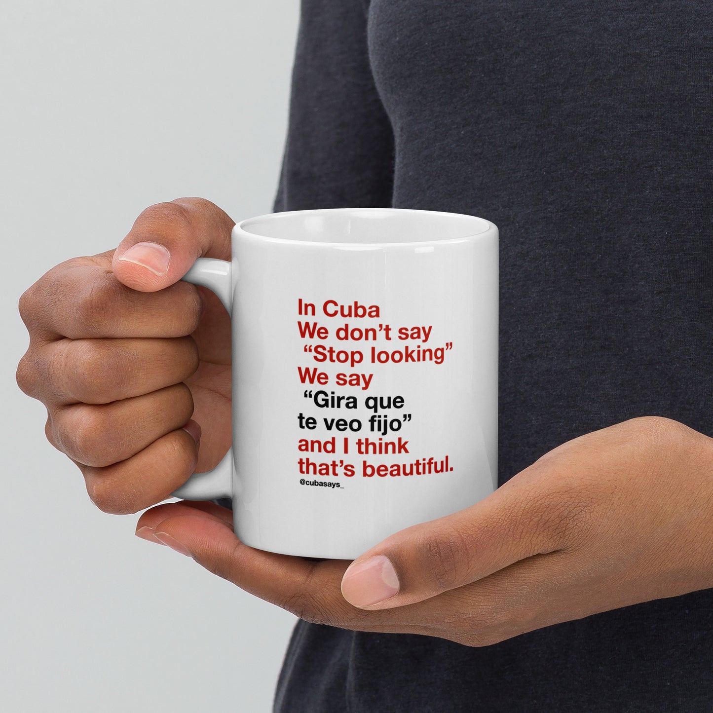 Gira que te veo fijo Taza